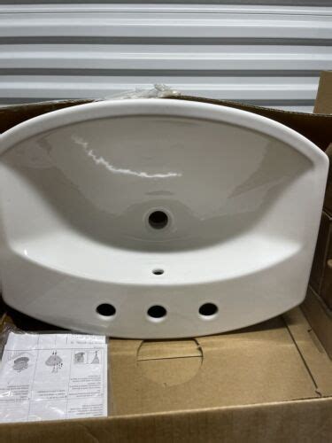 KOHLER K 2351 8 0 Cimarron Self Rimming Bathroom Sink White For Sale