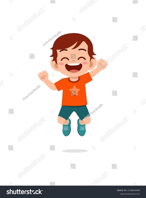 50941 Little Boy Jumping Happy Images Stock Photos And Vectors