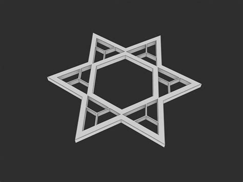 Star Of David 3d Model Cgtrader