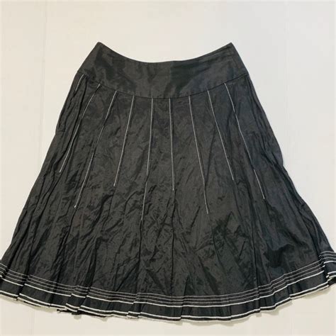 Emanuel Ungaro Skirts Emanuel Ungaro Black Pleated Skirt Poshmark