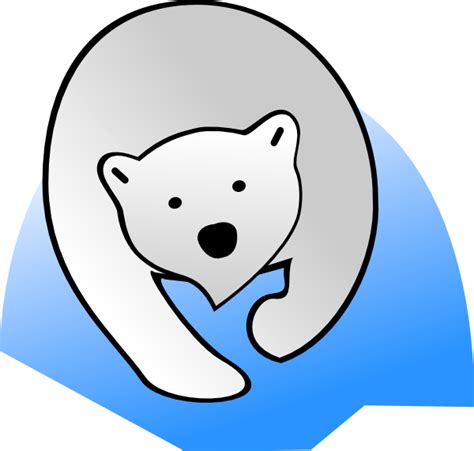 Iconos sobrecogedores del norte circumpolar, los osos polares con majestuosos de admirar, terroríficos de enfrentar y tan esenciales en el artico como el hielo y la nieve. Oso Polar Clip Art at Clker.com - vector clip art online ...