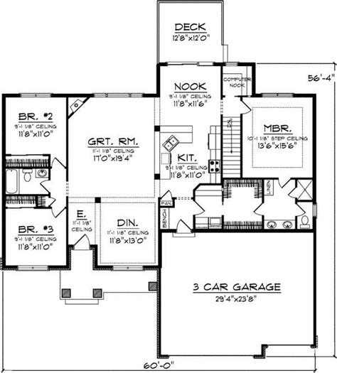 Unique One Level House Plans With No Basement New Home Plans Design