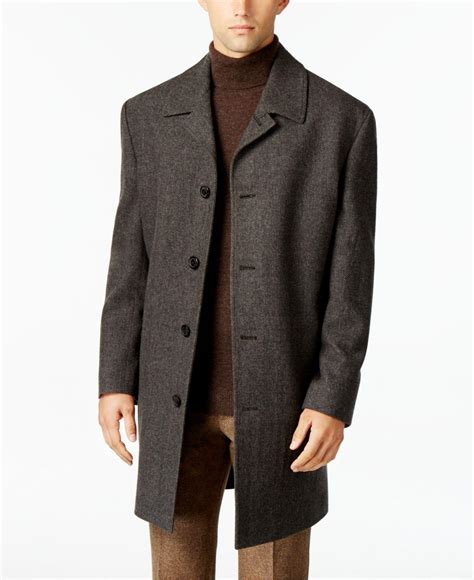 Lyst London Fog Coat Coventry Wool Blend Overcoat In Gray For Men