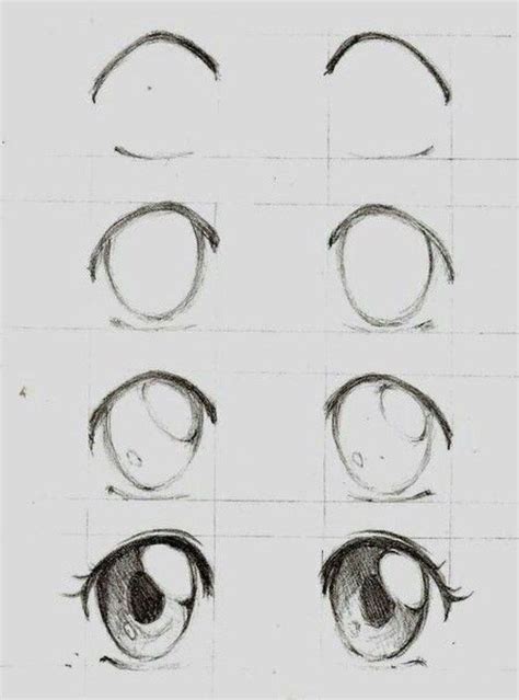 We are drawing anime eyes, not conducting eye surgery, so don't worry about the optic nerve or musculus ciliaris or other obscure () parts of the human eye. girl drawing easy, step by step, drawing tutorial, black and white, pencil sketch | Anime eye ...