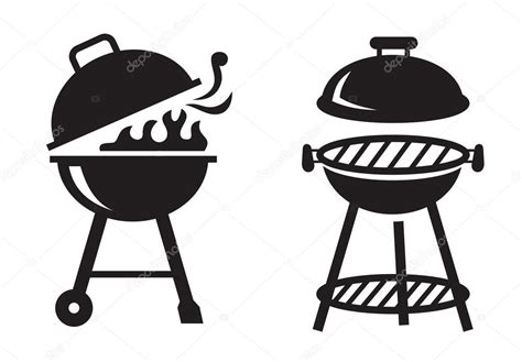 Barbecue or barbeque (informally, bbq; zwarte Bbq Grill iconen — Stockvector © bioraven #99909702