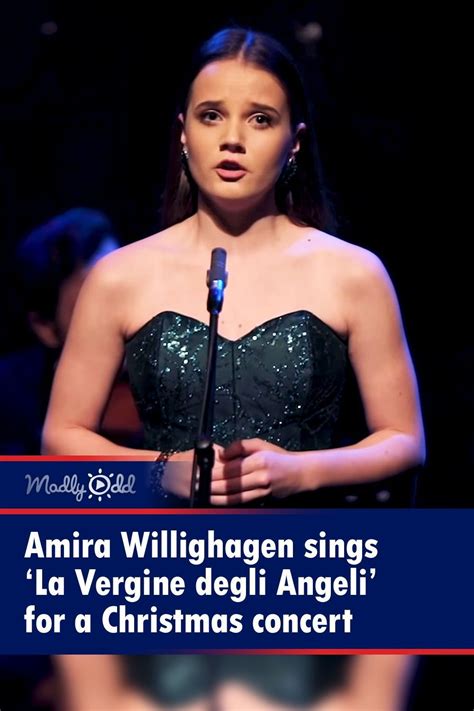 Amira Willighagen Sings ‘la Vergine Degli Angeli’ For A Christmas Concert Christmas Concert