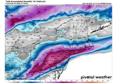 An Intense Cold Forecast For The Northeast United States On Monday