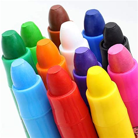 Washable Jumbo Crayons For Toddlers 24 Colors Non Toxic Twistable