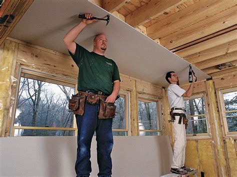 How To Hang Ceiling Drywall Without A Lift Shelly Lighting