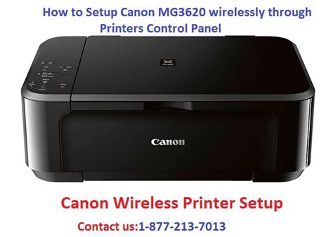 How To Setup Canon Mg3620 Wirelessly Through Printers Control Panel