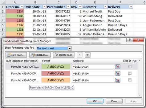 Change the row color based on a cell’s value (Excel) – HeelpBook