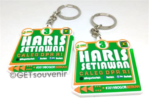 Gantungan Kunci Karet Custom Haris Setiawan Bogor