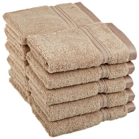 Egyptian Cotton 600 Gsm 10 Piece Face Towel Set Taupe