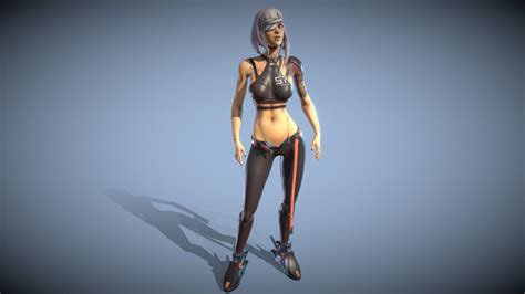 Overwatch Style Female Character 3d Model By Ricardo Aponte