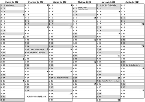 Calendario 2021 Por Numero De Semanas Para Imprimir Img Bahadur