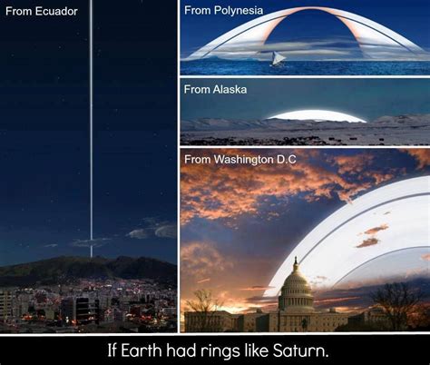 If Earth Had Rings Like Saturn Space Science Science And Nature