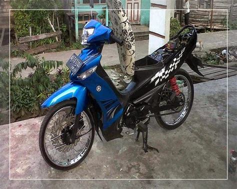 Modifikasi vega r new thailook warna biru. Foto modifikasi vega zr terbaru thailook ceper drag ...