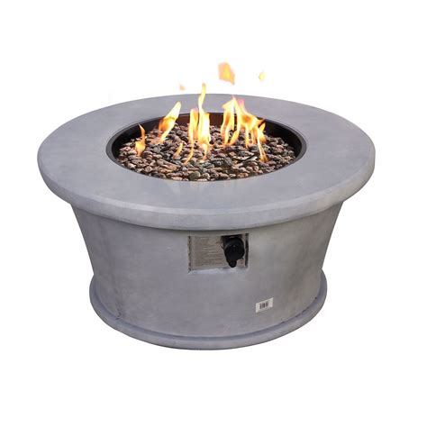 Foremost Dome Gas Fire Pit Garden Table Concrete Effect With Lava