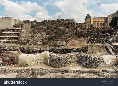 Ruins Templo Mayor Tenochtitlan Mexico City Stock Photo 1815843551