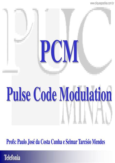 Clique Apostilas Pcm Pulse Code Modulation