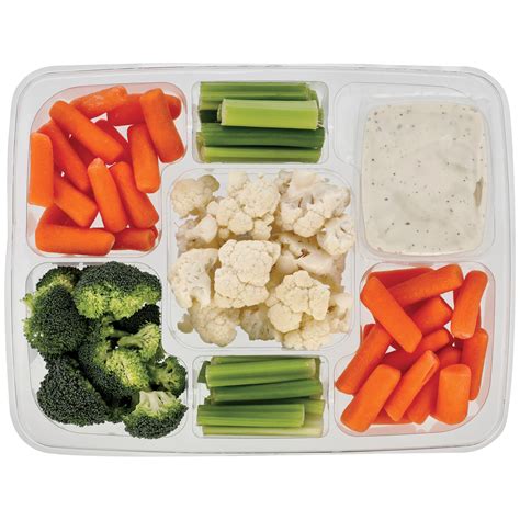 H E B Large Fresh Veggie Party Tray Ranch Dip Shop Standard Party