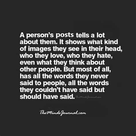 A Person S Posts Tells A Lot About Them
