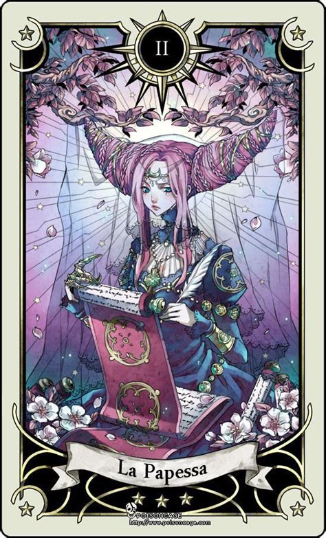 Tarot Card 2 The High Priestess By Rann Rann On Deviantart Fantasy