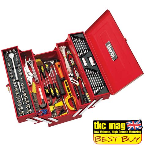 Clarke Cht641 199 Piece Diy Tool Kit With Cantilever Tool Box Machine