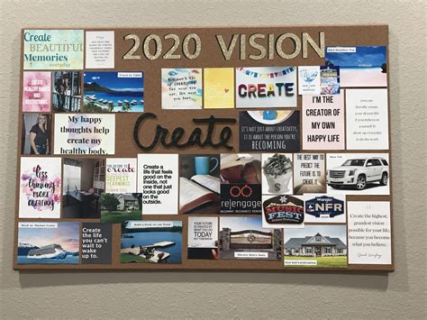 My 2020 Vision Board Scrapbook Cowgirl