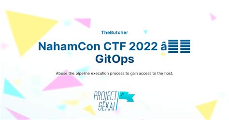 Nahamcon Ctf 2022 Gitops