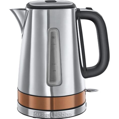 Russell Hobbs 24280 Luna Quiet Boil 17l Kettle Silver And Copper