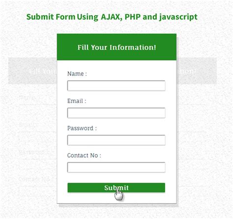Javascript Ajax Submit Form Without Jquery