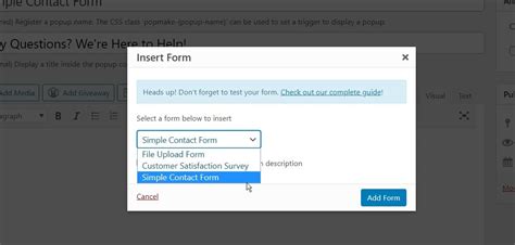 How To Easily Create A Wordpress Popup Form Step By Step Wpforms