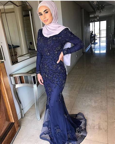 Formal Dresses Soiree Dress Muslim Prom Dress Hijab Prom Dress