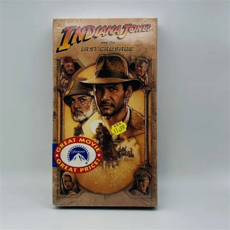 Indiana Jones And The Last Crusade Vhs Tape Sealed W Watermarks Good