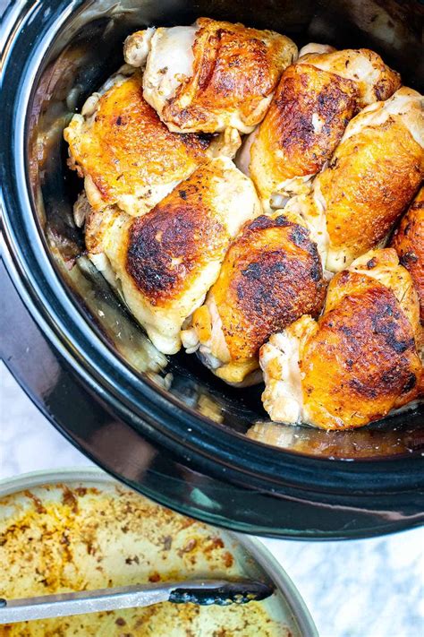 Crock Pot Recipe For Boneless Chicken Thighs Crock Pot Honey Garlic Chicken Thighs Slow Cooker