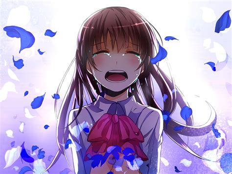 Wallpaper Tears Anime Girl Crying Resolution X Wallpx Hot Sex