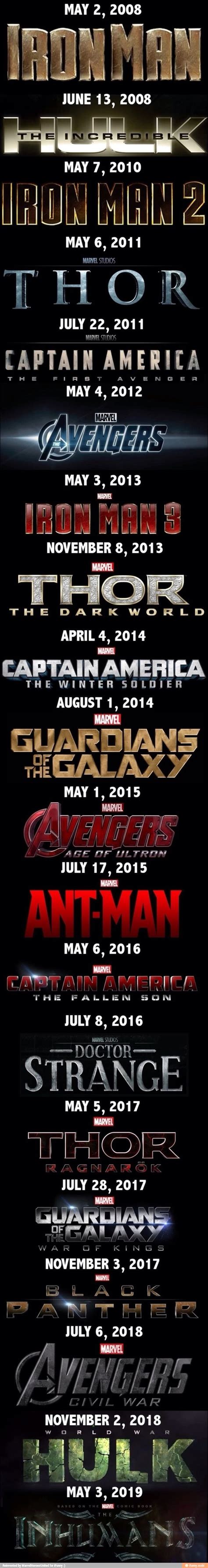 Explore marvel movies & the marvel cinematic universe (mcu) on the official site of marvel earn points for what you already do as a marvel fan and redeem for cool rewards as a marvel insider. Marvel Cinematic Universe Release Dates Yep, yep and yep ...