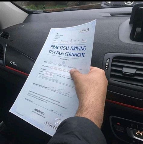 Practical Driving Test Pass Certificate Uk Without Test