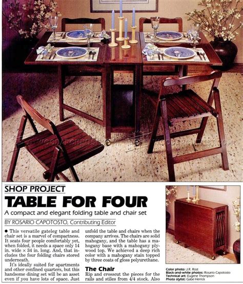 Maybe you would like to learn more about one of these? Folding Table and Chairs Set Plans • WoodArchivist