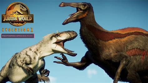 Full Feather Dlc Showcase All 4 Species Jurassic World Evolution 2