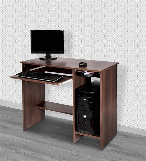 Buy Nice Computer Table In Acacia Dark Matt Finish By Delite Kom Online