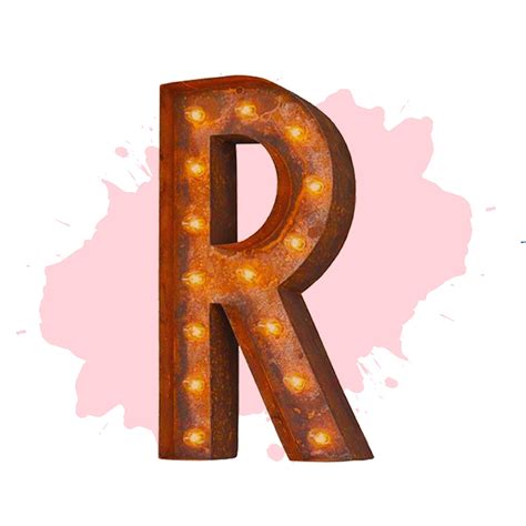 24 Letter R Lighted Vintage Marquee Letters Rustic Buy Marquee