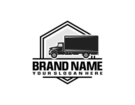 Semi Truck Logo Emblem Logo Template 27516564 Vector Art At Vecteezy