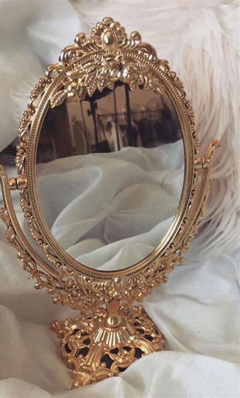 Mirror Mirror On The Wall Gold Aesthetic Aesthetic Vintage White