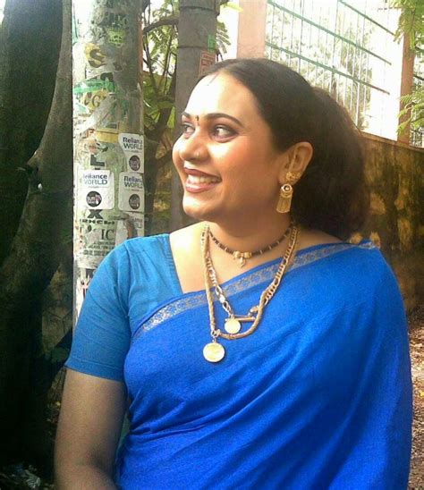 Mallu Serial Actress Sreekutty Hot Blue Saree Photos MALAYALAM