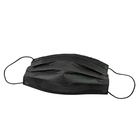 Black Surgical Style Procedure Face Mask
