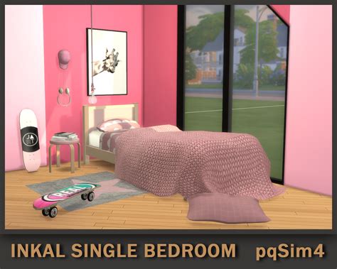 Inkal Single Bedroom Sims 4 Custom Content