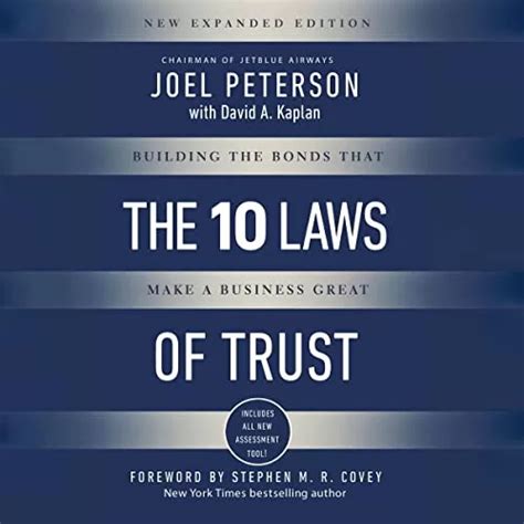 The 10 Laws Of Trust By Joel Peterson Audiobook Download