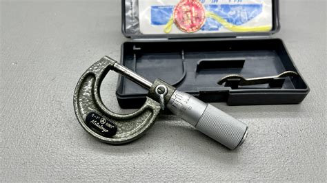 Mitutoyo Micrometer 0 1 With Carbide Tip Tool Exchange
